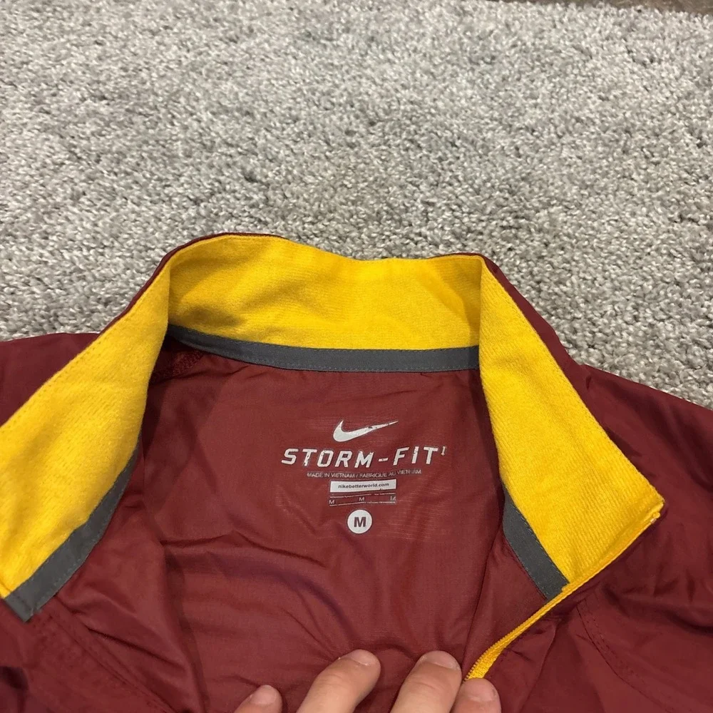 Nike Storm-Fit 1/4 Zip Windbreaker Pullover Jacket Mens Med Red Florida State?